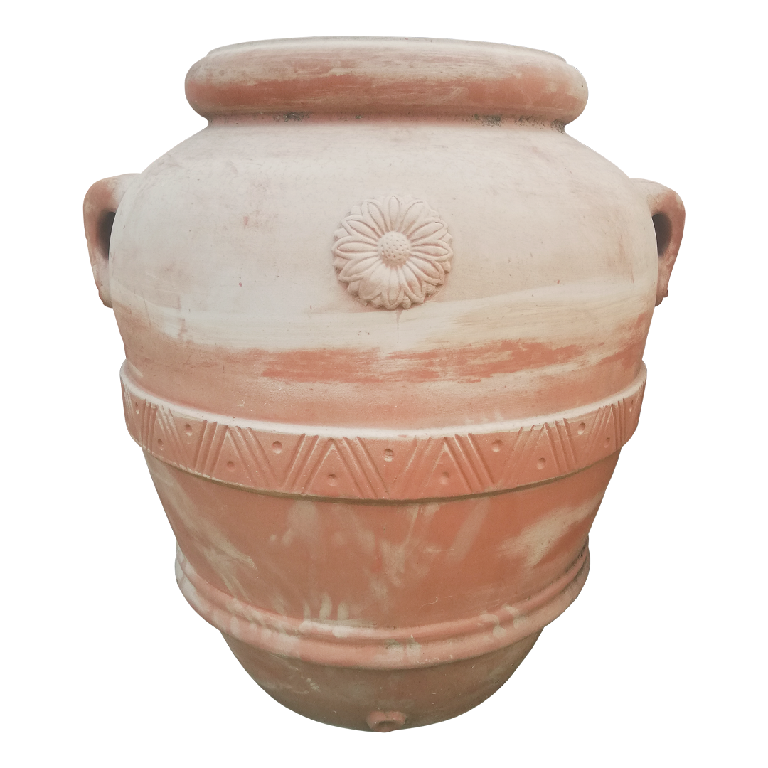 Salvadanaio in terracotta realizzato a mano con argilla locale